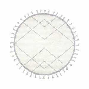 Bílo-šedý bavlněný ručně vyrobený koberec Nattiot Come