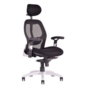 Ergonomická kancelářská židle na kolečkách Office Pro SATURN – s područkami