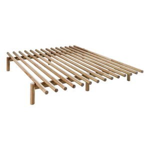 Dvoulůžková postel z borovicového dřeva Karup Design Pace Natural
