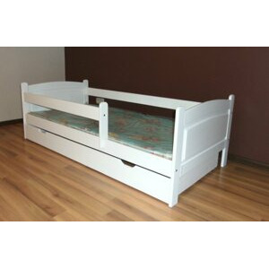 Dětská postel 160x80 cm Jan + šuplík bílá