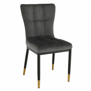 Tempo Kondela Designová jídelní židle EPONA - tmavě šedá