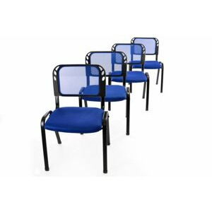 Sada 4 stohovatelných kongresových židlí