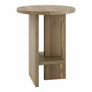 Hnědý kulatý konferenční stolek Rondure – Karup Design