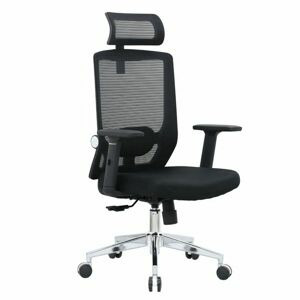 Kancelářská ergonomická židle FORLI 1 + 1 ZDARMA — černá