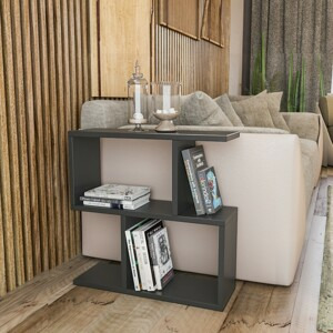 Hanah Home Odkládací stolek Life antracit