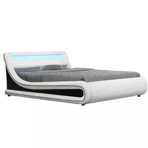Tempo Kondela Manželská postel MANILA NEW s RGB LED osvětlením