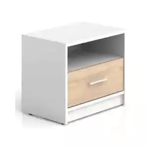 BRW Noční stolek Nepo KOM1S Bílý